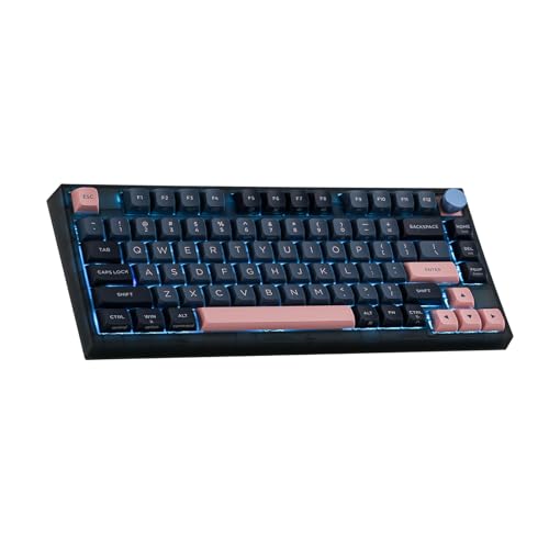 EPOMAKER SKYLOONG GK75 Lite Dichtungsühnliche, kabelgebundene, Hot-Swap-fühige, programmierbare Tastatur mit einem Drehknopf, Win/Mac-kompatibel (Gateron Optical Yellow) von EPOMAKER