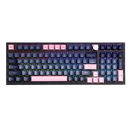 EPOMAKER Skyloong GK980 98-TastenLite-Dichtungshalterung, Hot-Swap-fähiges RGB Beleuchtet Dreifach-Modus Programmierbare mechanische Tastatur mit einem Knopf für Windows/MacOS (Gateron Pro Black) von EPOMAKER