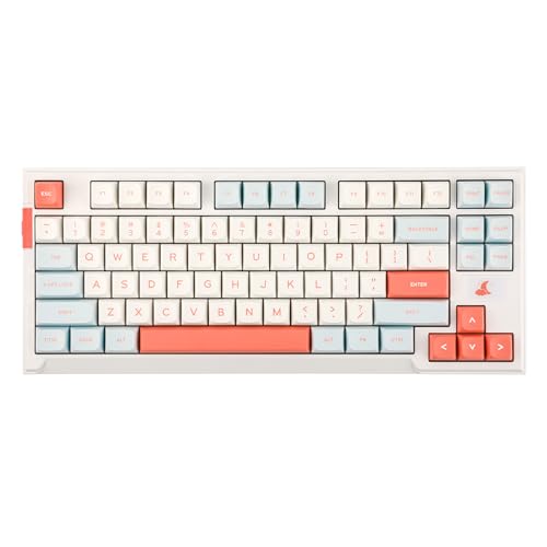 EPOMAKER x Feker IK85 Plus Mechanische Tastatur Gasket, Bluetooth 5.0/USB-C/kabellos, mit Hot Swap, schalldämpfenden Schaumstoffen, 4000-mAh-Akku, RGB (White, Mulan Switch) von EPOMAKER