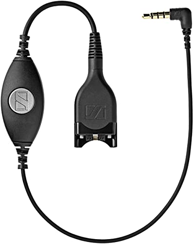 EPOS CMB 01 CTRL - Headset-Kabel - Headset-Stecker gerade auf Mini-Klinkenstecker gewinkelt - 80 cm - schwarz - für Impact SC 230, 232, 260, 262, 630, 632, 660, 662 von EPOS