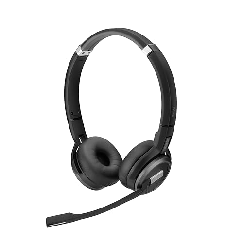 EPOS DECT Headset Impact SDW 5063 - Kabelloses On-Ear Headset mit Multi-Geräte-Anbindung - Kristallklarer Sound - EU/UK/AUS, Schwarz von EPOS