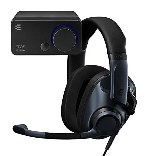 EPOS H6Pro Closed + GSX 300 Bundle - Für PC, Mac,Gaming Dac/Externe USB-Soundkarte mit 7.1 Surround Sound, hochauflösende Audio EQ Voreinstellungen für Gaming,Gaming Soundkarte, schwarz von EPOS