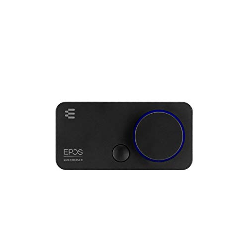 EPOS I Sennheiser GSX 300, Gaming Dac / externe USB-Soundkarte mit 7.1 Surround Sound, hochauflösende Audio EQ Voreinstellungen für Gaming, Filme und Musik – Gaming Soundkarte für PC und Mac, Schwarz von EPOS