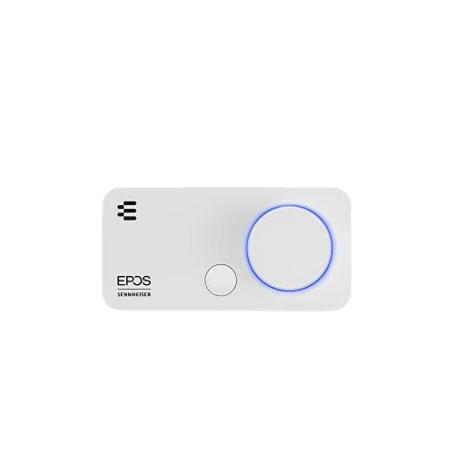 EPOS I Sennheiser GSX 300, Gaming Dac / externe USB-Soundkarte mit 7.1 Surround Sound, hochauflösende Audio EQ Voreinstellungen für Gaming, Filme und Musik – Gaming Soundkarte für PC und Mac, Weiß von EPOS