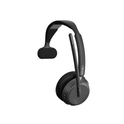 EPOS Impact 1030T Einseitiges Bluetooth Headset für Fachleute - Optimiert für offene Büros, AI Sprachaufnahme, Super Wideband, BrainAdapt Technologie für Komfort von EPOS