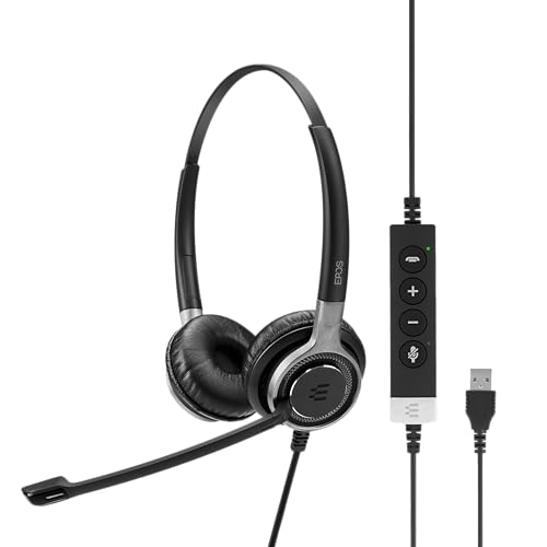 EPOS Impact 660 ANC USB - Premium Kabelgebundenes Headset mit Aktiver Geräuschunterdrückung, Optimiert für Büroumgebungen, UC-optimiert, Herausragende Klangqualität von EPOS