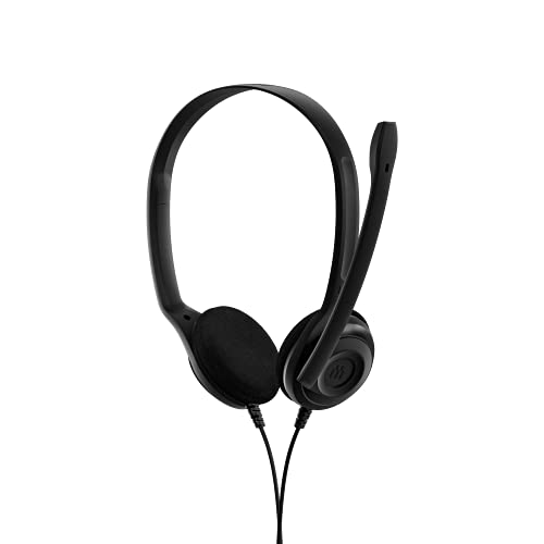 EPOS PC 5 Chat Stereo Headset PC, Kopfhörer mit Kabel, Inline-Lautstärke, Stummschaltung & Mikrofon-Rauschunterdrückung, Hochwertig, für Laptop, PC, Mac - Online-Anrufe von EPOS