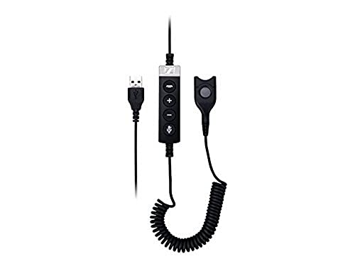 EPOS USB-ED CC 01 MS - Microsoft Teams Zertifiziertes Adapterkabel, USB auf Easy Disconnect, Kompatibel mit Impact 600 und 200 Serie von EPOS