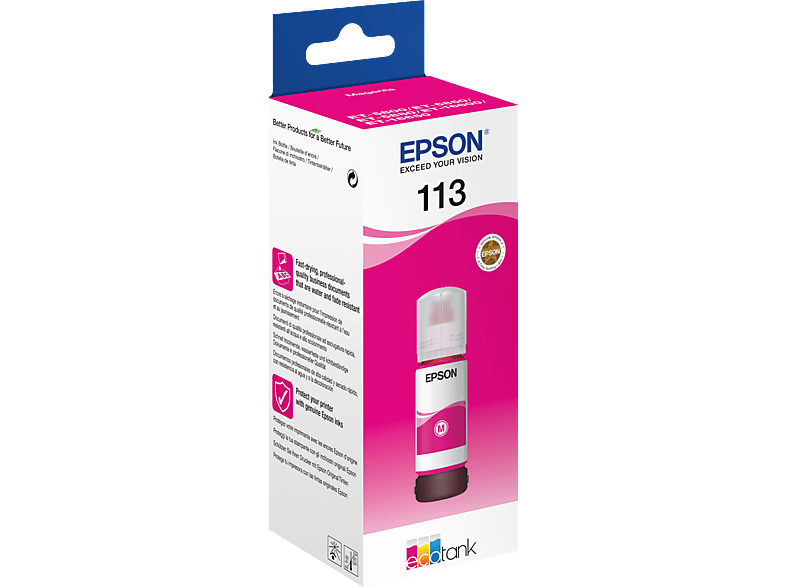 EPSON EcoTank 113 Magenta, C13T06B340 Nachfülltinte EPSON EcoTank 113 Magenta, C13T06B340 Nachfülltinte von EPSON