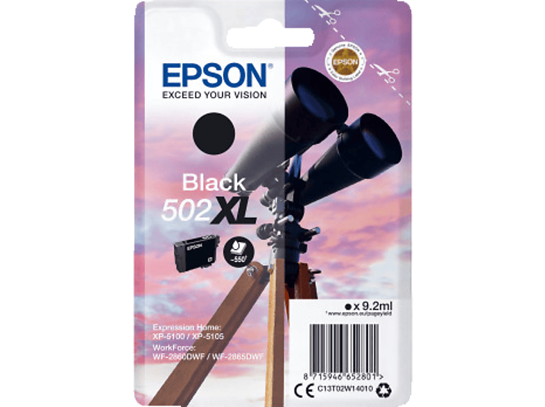 EPSON 502 XL Schwarz (C13T02W14010) von EPSON