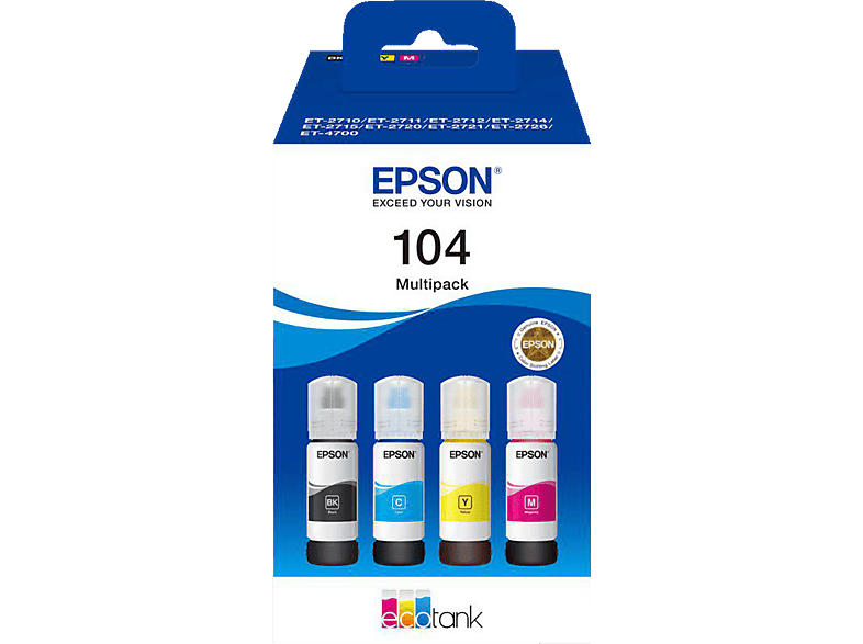 EPSON EcoTank 104 4er-Pack Nachfülltinte von EPSON