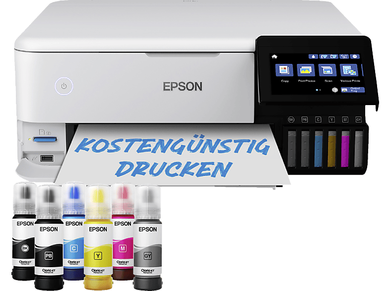 EPSON EcoTank ET-8500 Ink-jet Multifunktionsdrucker WLAN Netzwerkfähig von EPSON