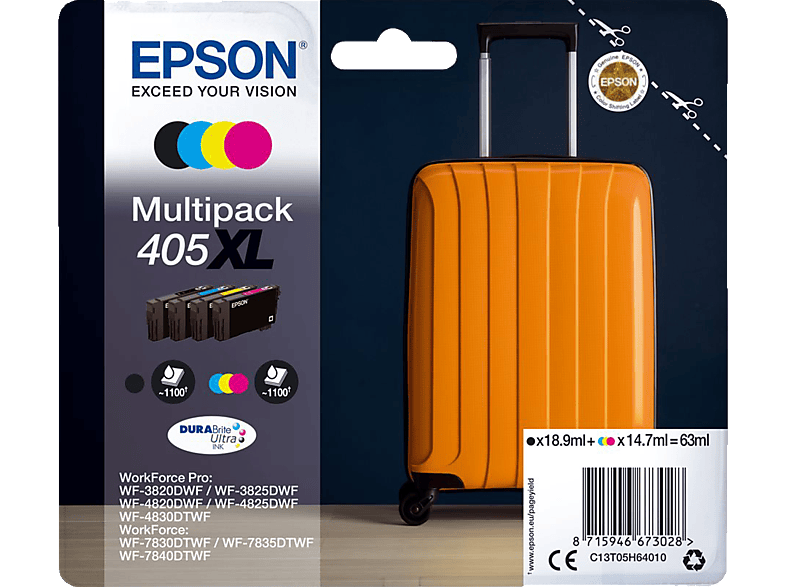 EPSON Epson 405XL Tintenpatrone Mehrfarbig (C13T05H64010) von EPSON