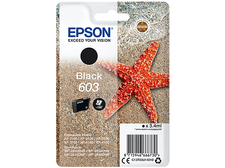 EPSON Original Schwarz (C13T03U14010) von EPSON