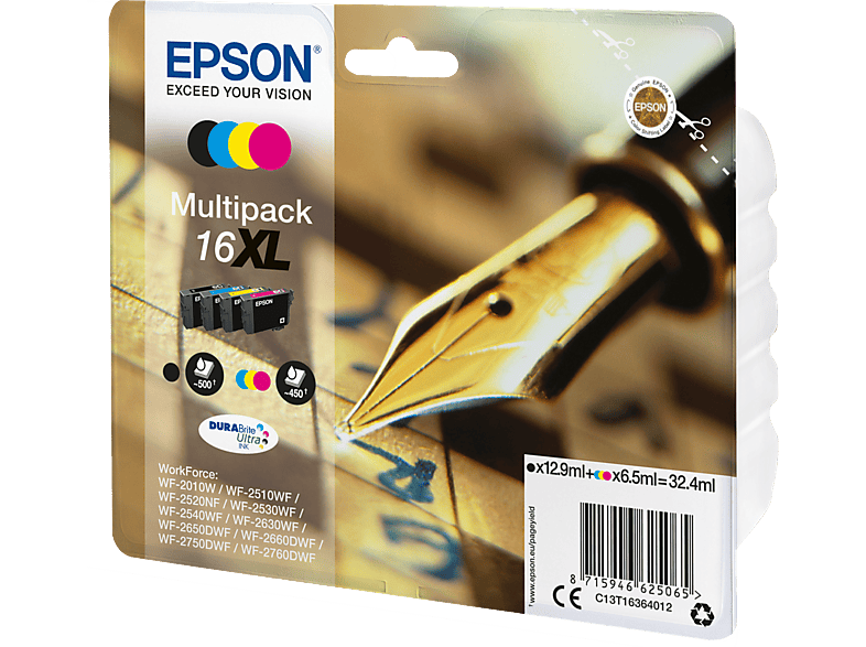 EPSON Original Tintenpatrone Mehrfarbig (C13T16364012) von EPSON