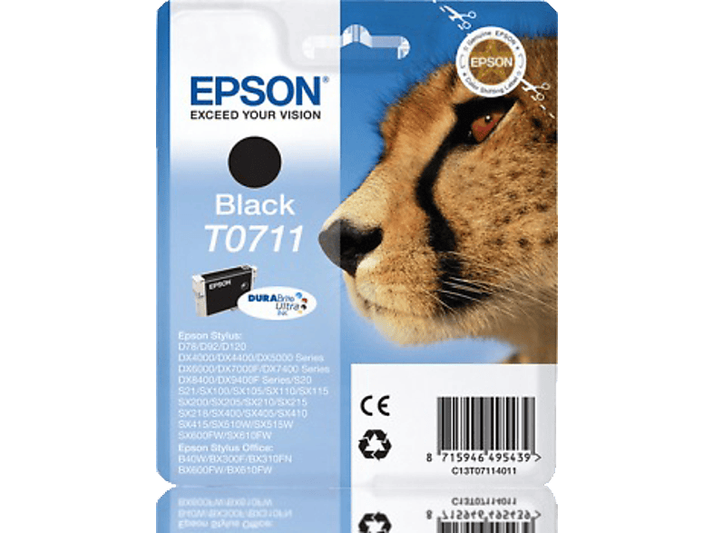 EPSON Original Tintenpatrone Schwarz (C13T07114012) von EPSON