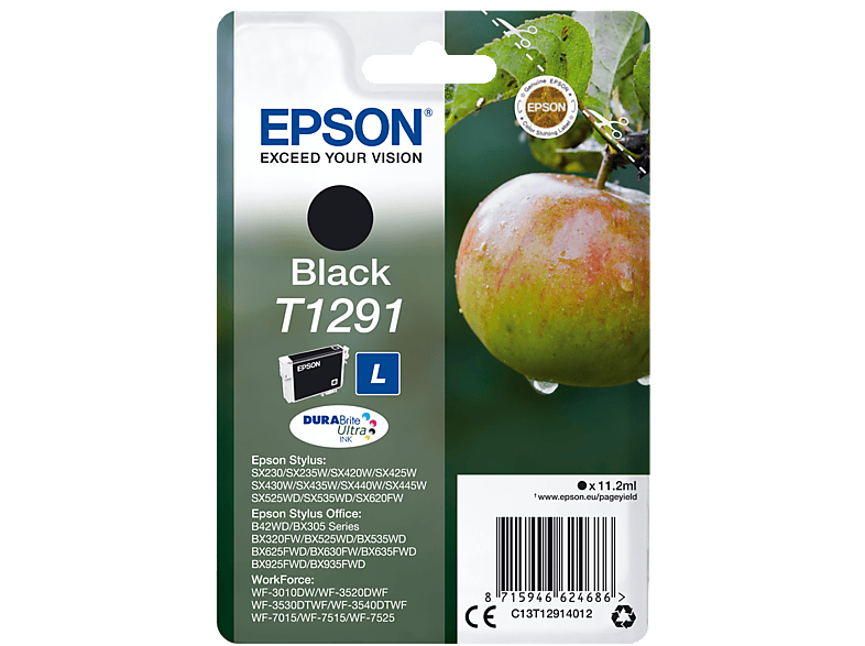 EPSON Original Tintenpatrone Schwarz (C13T12914012) von EPSON