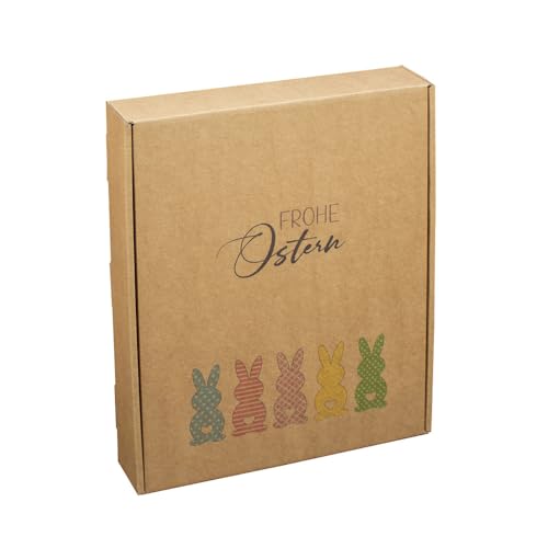 EPVerpackungen, Geschenkbox Bunte Ostern, natur, 25 Stück von EPVerpackungen