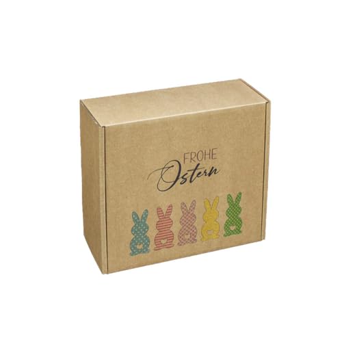 EPVerpackungen, Geschenkbox Bunte Ostern, natur, 25 Stück von EPVerpackungen