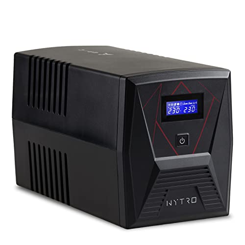 EPYC® NYTRO - USV Reiner Sinus, UPS, USV für Gaming-PCs, Aktiven PFC-Netzteilen, MAC und Konsolen (PS5, Xbox), 1500VA / 900 Watt, Unterbrechungsfreie Stromversorgung, 5 Ausgängen (2X Schuko + 3X IEC) von EPYC