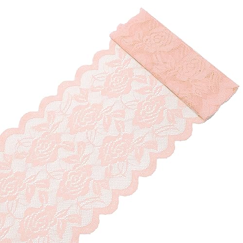 Spitzenband, dekoratives Spitzenband, 10 Yards 15 cm breit, bunte Elastizität, Spitzenbordüre, Spitzenband, Rosenblumenmuster, Spitzenbesatz, dekoratives Band, Rosa Spitzenband, dekoratives Spitzenband, 10 Yards 15 cm breit, bunte Elastizität, Spitzenbordüre, Spitzenband, Rosenblumenmuster, Spitzenbesatz, dekoratives Band, Rosa von EQEQE