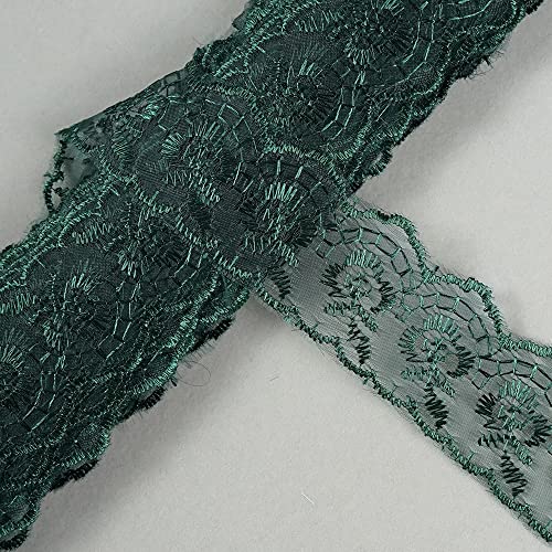 Spitzenband,Deko Spitzenband,10 Yard Bestickte Spitzenbordüre Spitzenbesatz Spitzenband Schleifenband Spitzenband Meterware Spitzenbesatz,Dunkelgrün Spitzenband,Deko Spitzenband,10 Yard Bestickte Spitzenbordüre Spitzenbesatz Spitzenband Schleifenband Spitzenband Meterware Spitzenbesatz,Dunkelgrün von EQEQE
