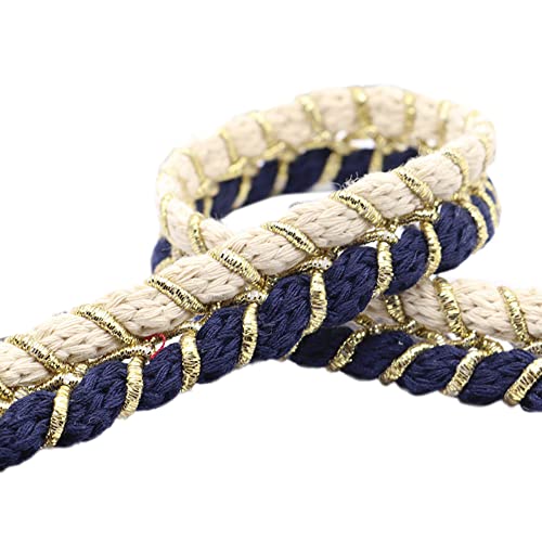 Spitzenband,Deko-Spitzenband,5 Yards × 1,5 cm geflochtenes Dekoband, Dekoband, Spitzenband, Zierband, Spitzenbesatz(C,10 yards) von EQEQE