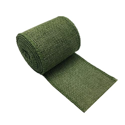 Spitzenband,Deko-Spitzenband,6 cm x 300 cm Spitzen-Sackleinenband, Spitzenband Vintage Spitzenbesatz for DIY, Geburtstagseinladungen(Green) von EQEQE