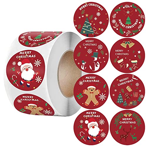 Weihnachtsaufkleber Rolle, ERACII 500 Stück Etiketten Weihnachten, 3.8cm Weihnachtsaufkleber Rolle, Weihnachtsaufkleber Rund, Frohe Weihnachten Aufkleber, Geschenk Aufkleber, Selbstgemacht Aufkleber Weihnachtsaufkleber Rolle, ERACII 500 Stück Etiketten Weihnachten, 3.8cm Weihnachtsaufkleber Rolle, Weihnachtsaufkleber Rund, Frohe Weihnachten Aufkleber, Geschenk Aufkleber, Selbstgemacht Aufkleber von ERACII