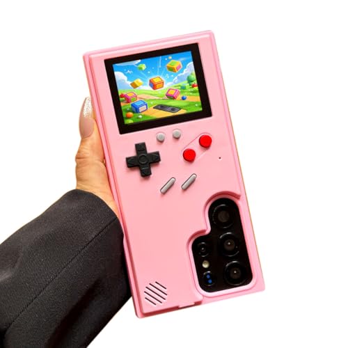 ERAKOLE Game Handyhülle für Samsung Galaxy S25 Ultra, Nostalgisches Spiel Hülle für Samsung Retro Playable Gaming Design, Klassische Kreative Lustige Geburtstagsgeschenke, Rosa ERAKOLE Game Handyhülle für Samsung Galaxy S25 Ultra, Nostalgisches Spiel Hülle für Samsung Retro Playable Gaming Design, Klassische Kreative Lustige Geburtstagsgeschenke, Rosa von ERAKOLE