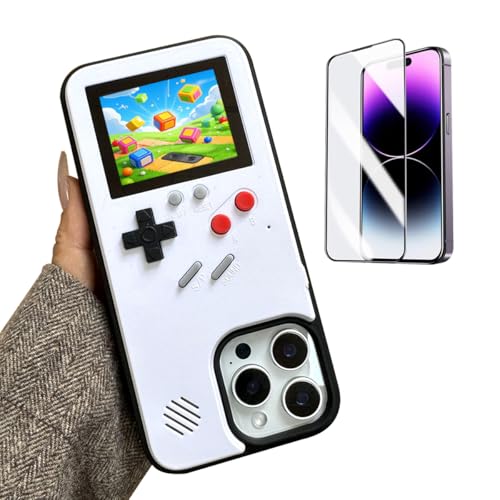 ERAKOLE Game Phone Case for iPhone 12 Pro Max Retro Video Game Cover Funny Playable Design Shockproof Protective Gamer Case for iPhone, Classic Creative Birthday Gifts, White ERAKOLE Game Phone Case for iPhone 12 Pro Max Retro Video Game Cover Funny Playable Design Shockproof Protective Gamer Case for iPhone, Classic Creative Birthday Gifts, White von ERAKOLE