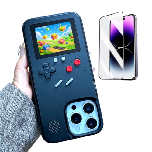 ERAKOLE Game Phone Case für iPhone 14 Pro Max Retro-Videospiel-Cover Lustiges spielbares Design, Stoßfeste Schutzhülle Gamer Case für iPhone, Klassische Kreative Geburtstagsgeschenke, Schwarz ERAKOLE Game Phone Case für iPhone 14 Pro Max Retro-Videospiel-Cover Lustiges spielbares Design, Stoßfeste Schutzhülle Gamer Case für iPhone, Klassische Kreative Geburtstagsgeschenke, Schwarz von ERAKOLE