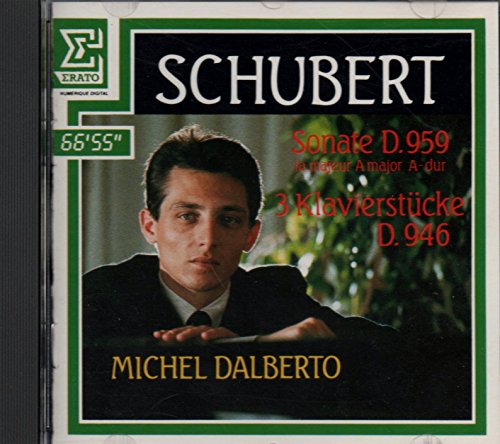 MICHEL DALBERTO sonate d.959/3 klavierstucke SCHUBERT CD 1985 Erato von ERATO