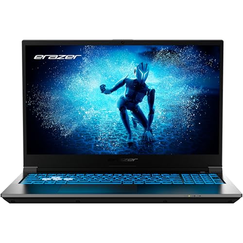 ERAZER Deputy P60 39,6 cm (15,6" Zoll 144Hz) Full HD Gaming Laptop (Intel Core i9-13900H, 16GB DDR4 RAM, 1TB SSD, GeForce RTX 4070 8GB GDDR6X, Win 11 Home) von ERAZER