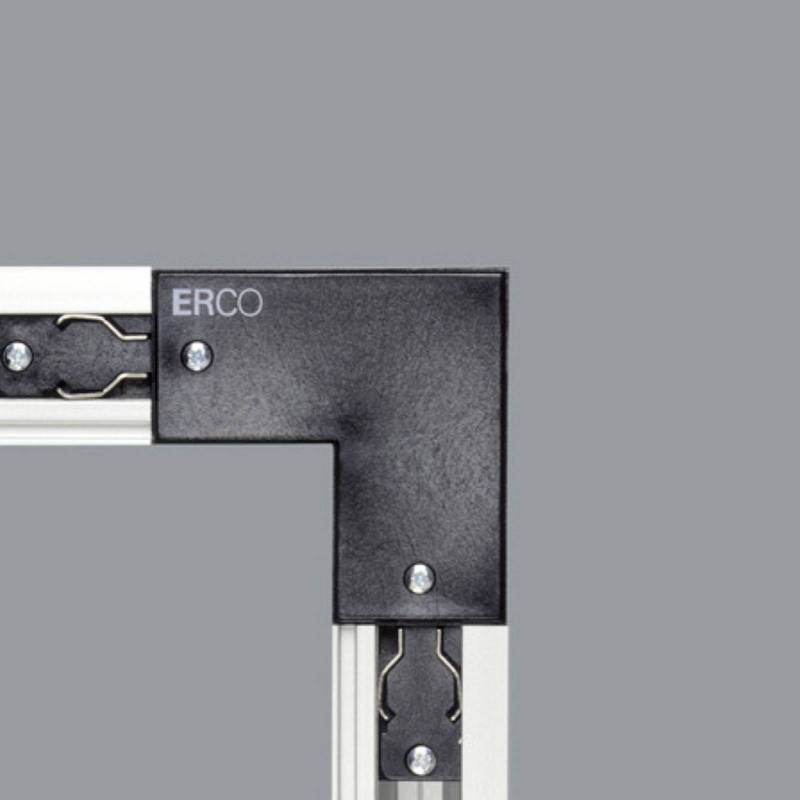 ERCO 3-Phasen-Eckverbinder Schutzl. innen, schwarz von ERCO
