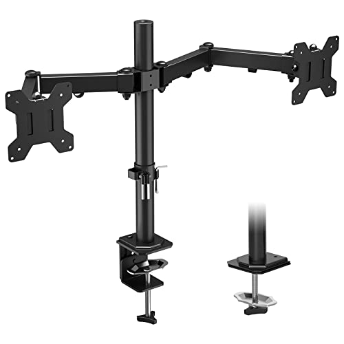 ERGOMAKER Dual Monitor Mount Stand for Desks, Full Motion Adjustable Double Monitor Arm Fits 13" to 27" LCD Screens von ERGOMAKER