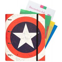 Carpeblock 4 Rings Marvel Captain America Shield von ERIK