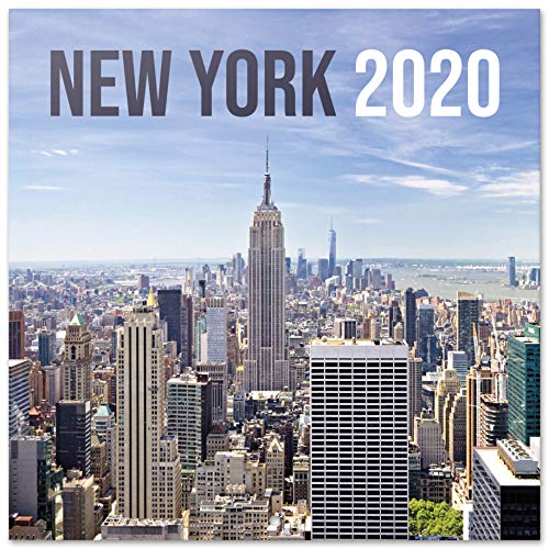 ERIK® New York Wandkalender/Broschürenkalender 2020 30x30cm (aufgeklappt 30x60cm im Hochformat) von ERIK