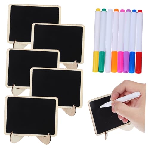 ERINGOGO 1 Satz Küchennoten Tafel Mini erste Tischtafel Stichworte Tischplatte Planke kleine Kreidetafel Tafelschild für den Tisch Tisch-Memoboard Tafelzeichen Buchsbaum von ERINGOGO