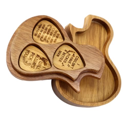 ERINGOGO 1 Satz Pick-Box tragbarer Plektrum-Aufbewahrungshalter Plektrenhalter halter für gitarren-plektren Gitarrenform -Aufbewahrungskoffer Aufbewahrung von Gitarrenplektren wählen Braun ERINGOGO 1 Satz Pick-Box tragbarer Plektrum-Aufbewahrungshalter Plektrenhalter halter für gitarren-plektren Gitarrenform -Aufbewahrungskoffer Aufbewahrung von Gitarrenplektren wählen Braun von ERINGOGO