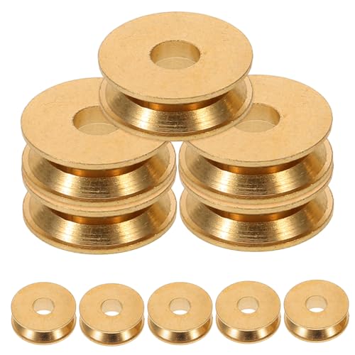 ERINGOGO 10 Stück Pullrad -motorübertragungsrad Rolle Gürtel Audio- Fit Riemenscheiben Riemenscheibe des Recorders Riemen Für Tonbandgeräte Zubehör Für Plattenspieler Kupfer Golden ERINGOGO 10 Stück Pullrad -motorübertragungsrad Rolle Gürtel Audio- Fit Riemenscheiben Riemenscheibe des Recorders Riemen Für Tonbandgeräte Zubehör Für Plattenspieler Kupfer Golden von ERINGOGO