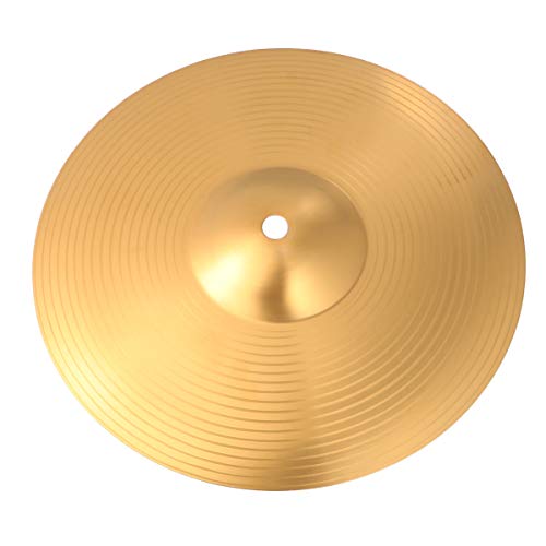 ERINGOGO 10 Zoll Crash- Becken für Schlagzeug Trommelbecken Cymbal Hutbecken aus Messing Glockenbecken für Anfänger Schlaginstrument ( Golden ) von ERINGOGO