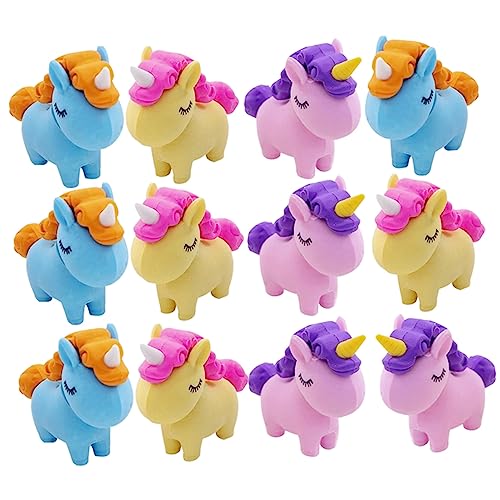 ERINGOGO 12 Stück kreativer Radiergummi Radiergummis Fun Eraser für Schulradierer für Partygeschenke für Einhorn Schulmaterial Einhorngummis Zufällige Farbe ERINGOGO 12 Stück kreativer Radiergummi Radiergummis Fun Eraser für Schulradierer für Partygeschenke für Einhorn Schulmaterial Einhorngummis Zufällige Farbe von ERINGOGO