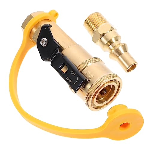 ERINGOGO 1Stück Messingadapter Robuster Rohrverbinder für Gasleitungen Schnellkupplung für Gasschlauch Wasserleitungen für Grill Heizstrahler Langlebig ERINGOGO 1Stück Messingadapter Robuster Rohrverbinder für Gasleitungen Schnellkupplung für Gasschlauch Wasserleitungen für Grill Heizstrahler Langlebig von ERINGOGO