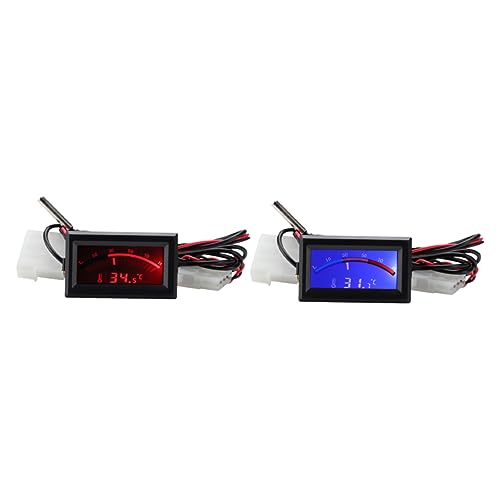 ERINGOGO 2 Stück Digitales Thermometer Hochtemperaturthermometer elektronisch Innenthermometer Kühlschrank Fieberthermometer für zu Hause elektrisches thermometer Kupfer von ERINGOGO
