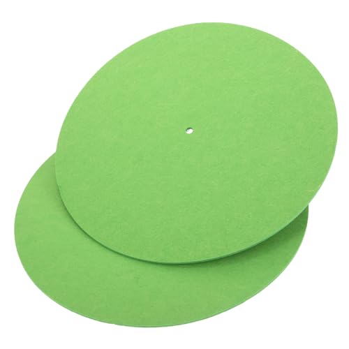 ERINGOGO 2 Stück Rekordmatte sprechen aufzeichnen Plattenunterlage aus Filz kompatibel Pads Drehscheibe Vinyl-Pad Plattentellerauflage aus Filz Vinylmatte Plattenspieler-Matten gefühlt Grün ERINGOGO 2 Stück Rekordmatte sprechen aufzeichnen Plattenunterlage aus Filz kompatibel Pads Drehscheibe Vinyl-Pad Plattentellerauflage aus Filz Vinylmatte Plattenspieler-Matten gefühlt Grün von ERINGOGO