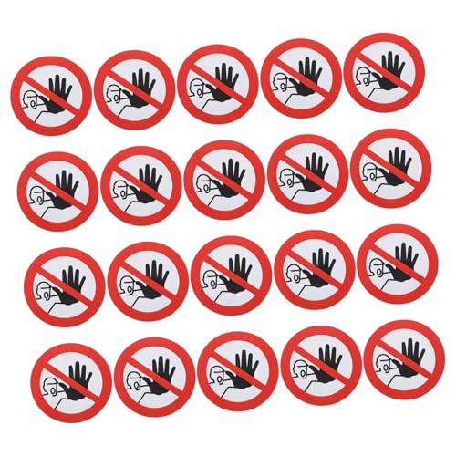 ERINGOGO 20 Blatt Logo-aufkleber Anti-rutsch-warnaufkleber Kein Eintrittsschild Stoppschild-aufkleber Gefahrenband Warnschild Nicht Berühren Mini-warnschild Warnschilder Für Autos Vinyl ERINGOGO 20 Blatt Logo-aufkleber Anti-rutsch-warnaufkleber Kein Eintrittsschild Stoppschild-aufkleber Gefahrenband Warnschild Nicht Berühren Mini-warnschild Warnschilder Für Autos Vinyl von ERINGOGO