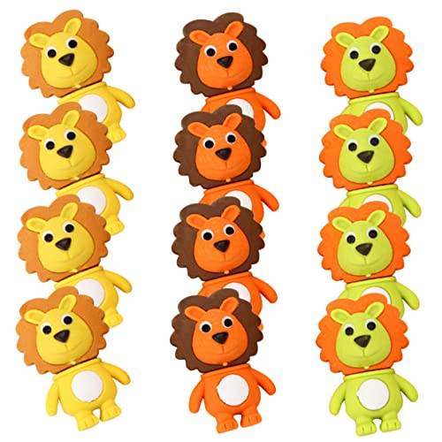 ERINGOGO 20 Stück Kleiner Radiergummi Zeichnung geformt Mini tragbare Radiergummis für Schreibwaren Cartoon-Löwen-Radiergummis Radiergummi Tiere Plastik Zufällige Farbe ERINGOGO 20 Stück Kleiner Radiergummi Zeichnung geformt Mini tragbare Radiergummis für Schreibwaren Cartoon-Löwen-Radiergummis Radiergummi Tiere Plastik Zufällige Farbe von ERINGOGO