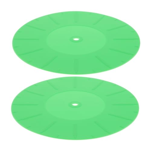 ERINGOGO 2Stücke Silikon Plattenspielermatten Rutschfeste Vinyl Recorder Verbessertes Klangdesign Für Schallplatten Antistatik Schutz Für Plattenspielerliebhaber ERINGOGO 2Stücke Silikon Plattenspielermatten Rutschfeste Vinyl Recorder Verbessertes Klangdesign Für Schallplatten Antistatik Schutz Für Plattenspielerliebhaber von ERINGOGO