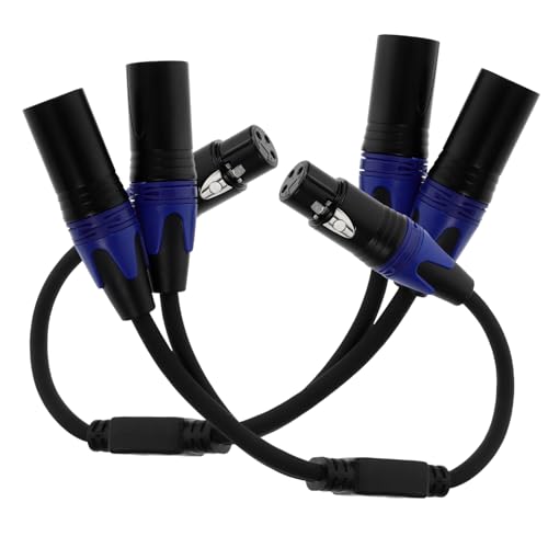 ERINGOGO 2Stücke Xlr Splitter Kabel Männlich Weiblich Pin Mikrofonkabel für Professionelle Audioanwendungen für Schule Konferenzräume ERINGOGO 2Stücke Xlr Splitter Kabel Männlich Weiblich Pin Mikrofonkabel für Professionelle Audioanwendungen für Schule Konferenzräume von ERINGOGO